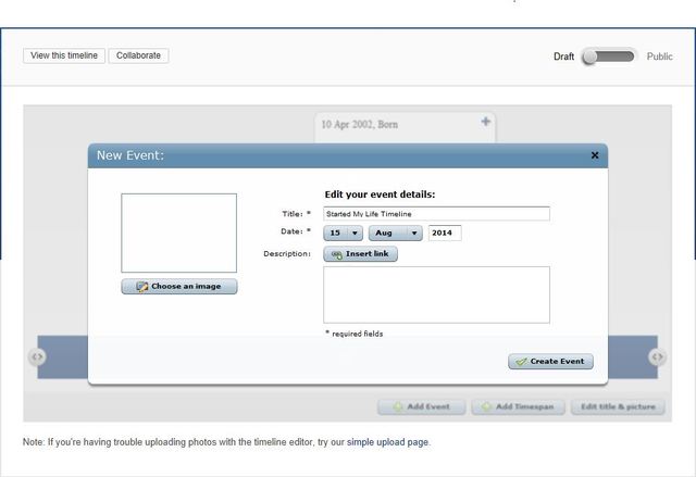 Started My Life Timeline