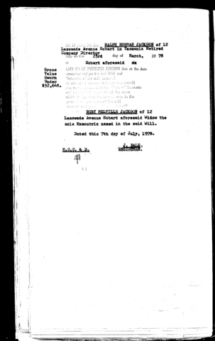 Wills & LoA 1824-1989