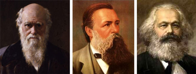 Las ideas de Marx, Engels,Darwin