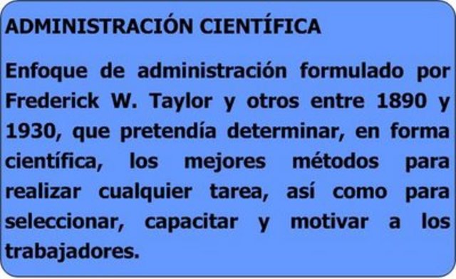 ADMINISTRACIÓN CIENTIFICA