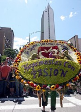 En Medellín la fiesta fue con los silleteros