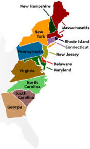 13 colonies exist each with its own government in 1733