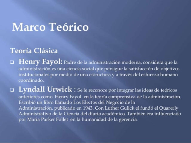 Teoria compresiva de la administracion.