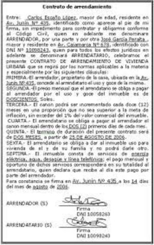 Se solicita nuevo contrato de arrendamiento por siete años.