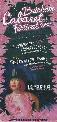 2003 Brisbane Cabaret Festival