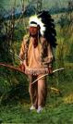 cherokee cheif Dawali makes a treaty with many comanche bands