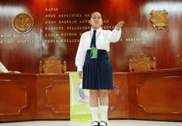 I participated in a speech contest