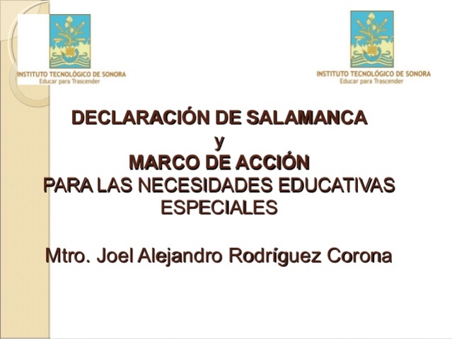 Declaración de Salamanca