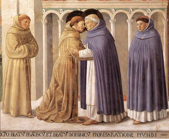 Inicia las ordenes de los franciscanos y dominicos