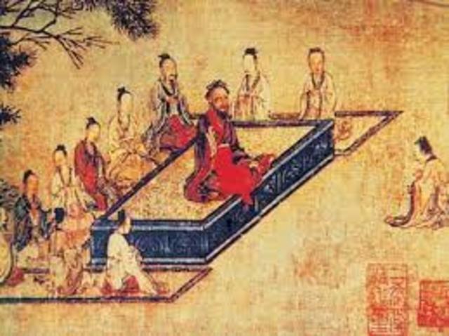 256 BC- The Zhou dynasty ends