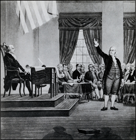 The Constitutional Convention meets in Philadelphia