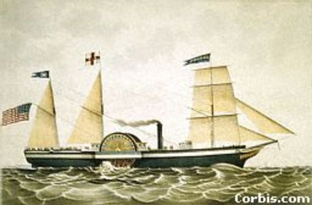 The First Steam Ships Cross the Atlantic