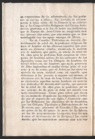 Decreto en contra de las comunicados religiosos
