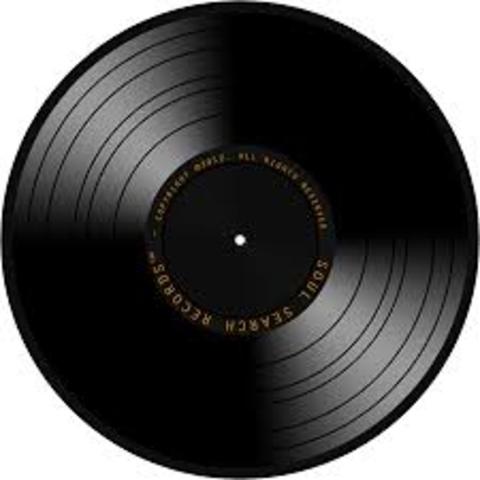 Listening to records on my parents record player