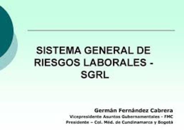 creacion del sistema general de riesgos profesionales