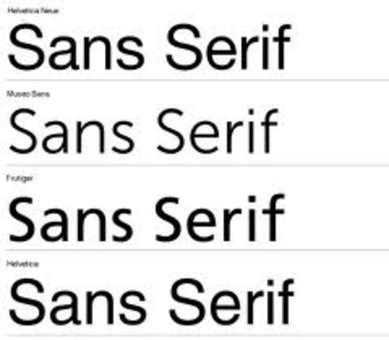 sans serif
