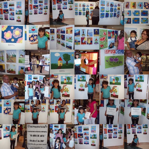 hice mi primera exposcición de arte