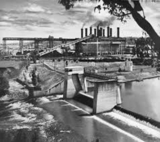 First geothermal power plant