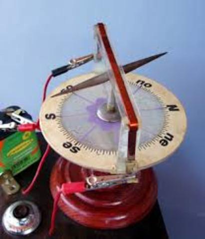 Se observa la primera relación entre electricidad y magnetismo