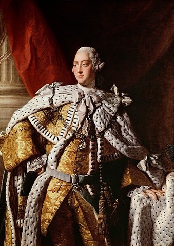 King George III reigns kind over Great Britian