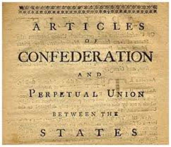 Articles of Confederation go into effect