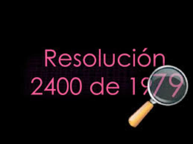 resolucion 2400 de 1979