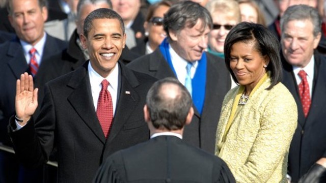 Barack Obama becomes President