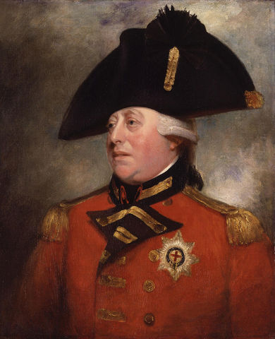 King George III Comes to the throne  in England