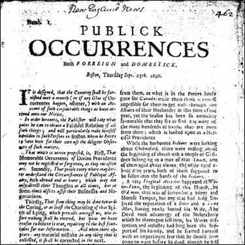 First Paper in 1690