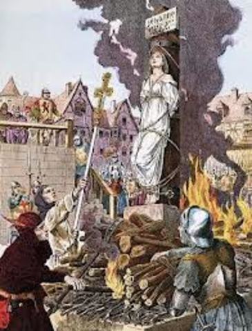 joan of arc burened at the stake