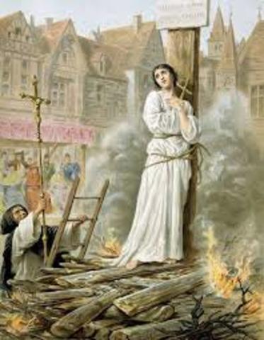 joan of arc burned