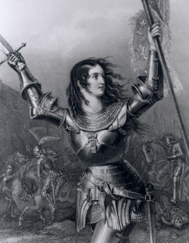 Joan of Arc burned at stake