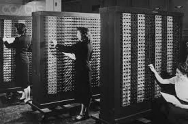 The Eniac computer used a punch card.