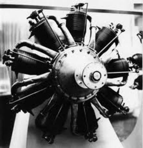 Introduction of lightweight, air-cooled radial engines