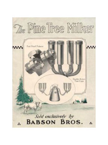 pine tree milker