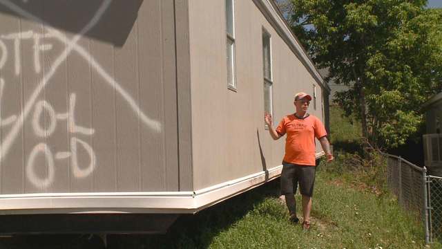 Flooded Trailers Moved Into Kimberly Hills