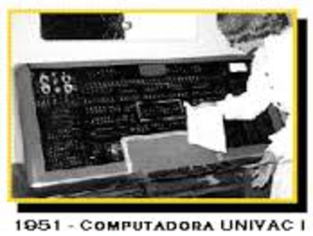 Primera computadora comercial.  UNIVAC I. SEGUNDA GENERACION