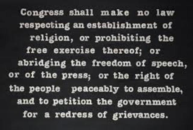 First amendment