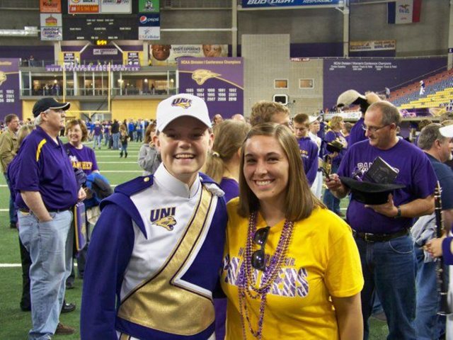 Begins school at UNI