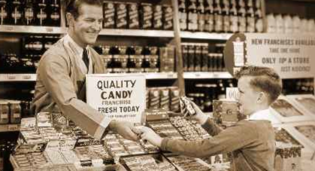 9 years old- began working at the family business