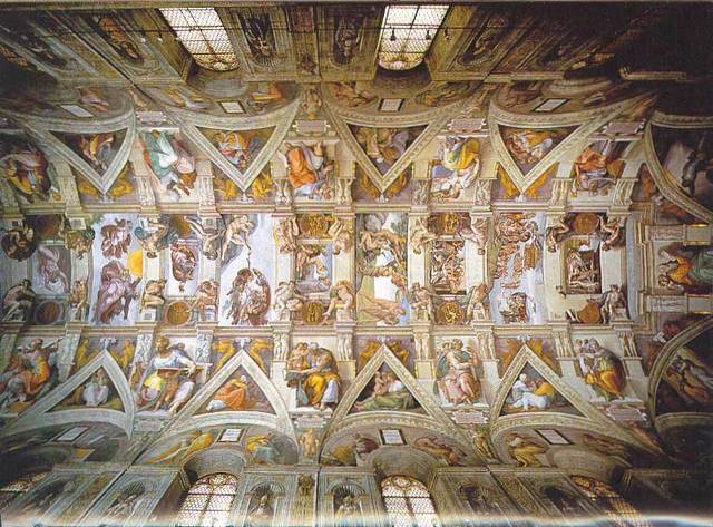 Michelangelo Begins Painting Sistine Chapel