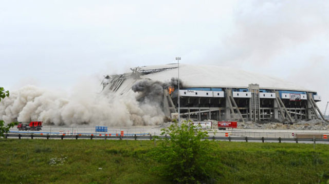 Texas Stadiom implosion