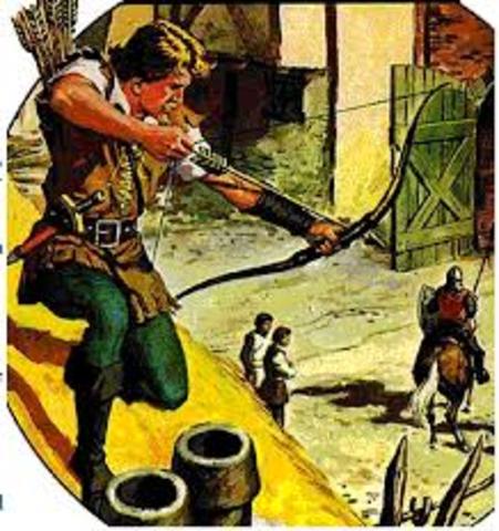 First appearance of Robin Hood in Literature