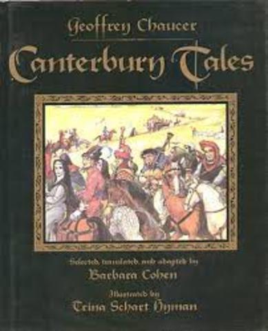 Chaucer writes The Canterbury Tales