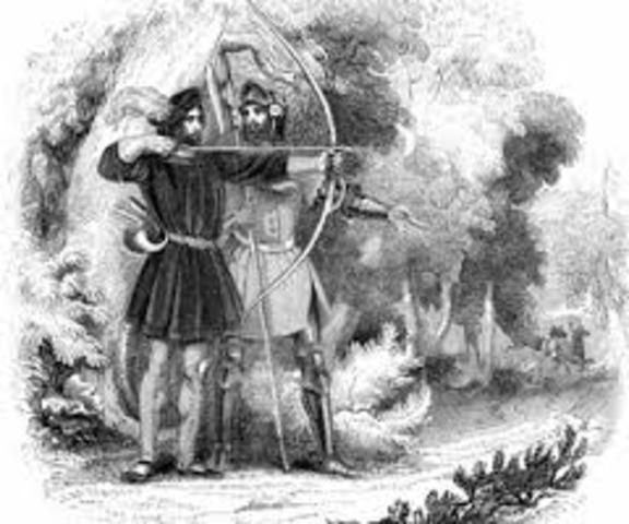 First appearance of Robin Hood in literature
