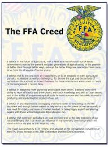 FFA creed written