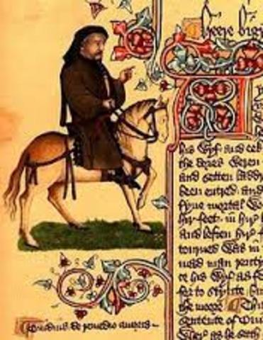 Chaucer writes The Canterbury Tales