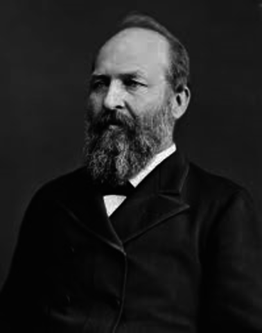 James Garfield elected as president