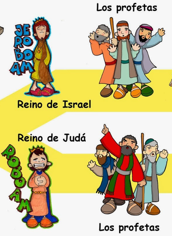 la división del reino de israel 930 A C.