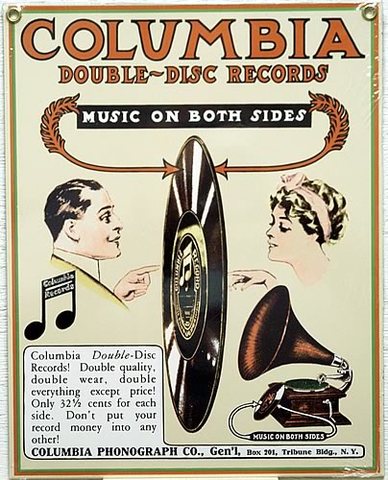 First double-sided phonograph